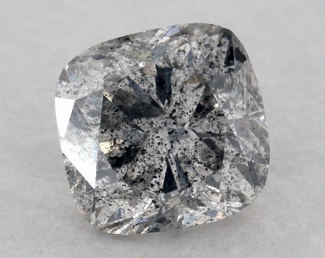 GIA 0.62 Carat Fancy Gray-CO Cushion Modified Cut Diamond